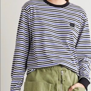 ACNE STUDIOS Appliquéd striped top, XS
